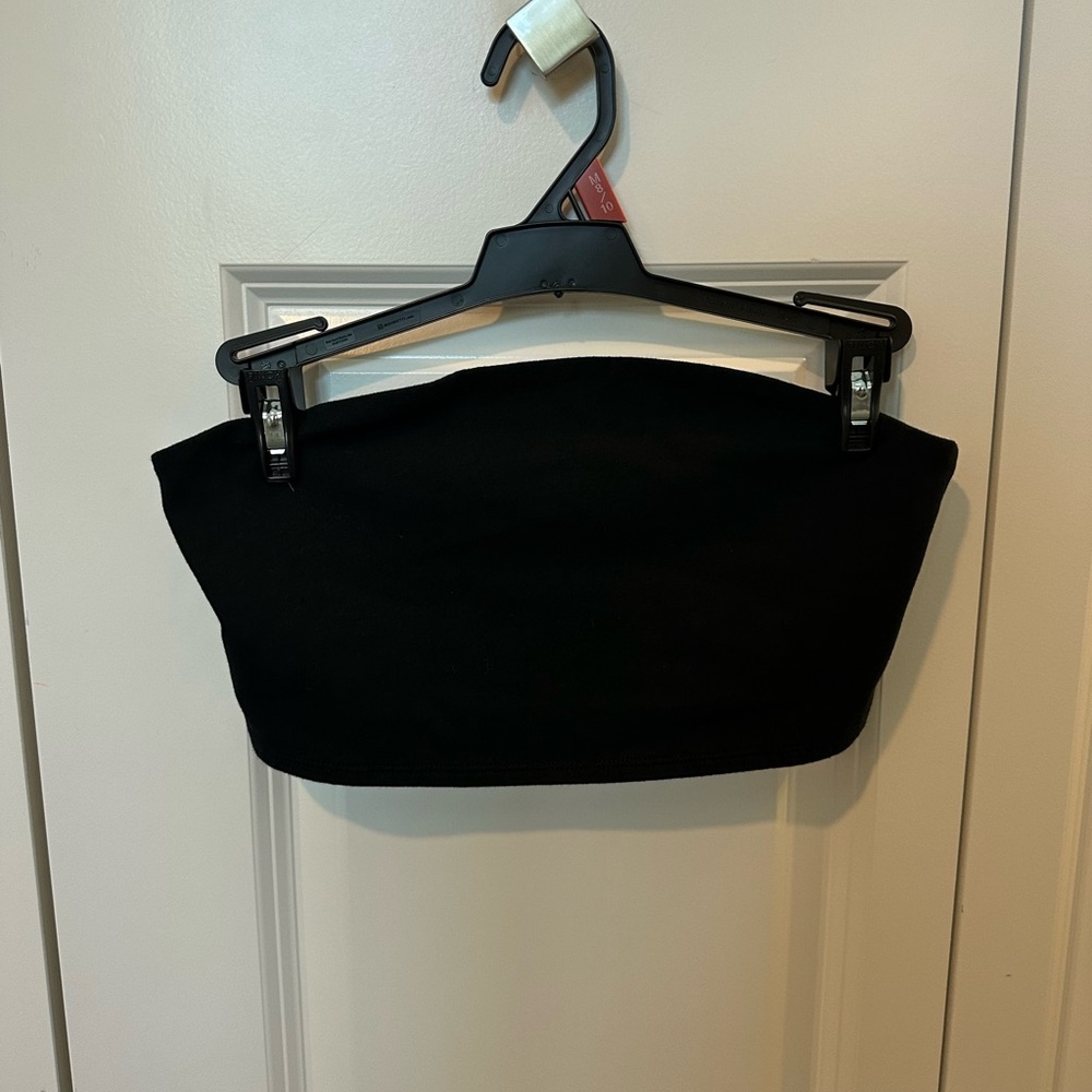 Black Strapless Women's Top